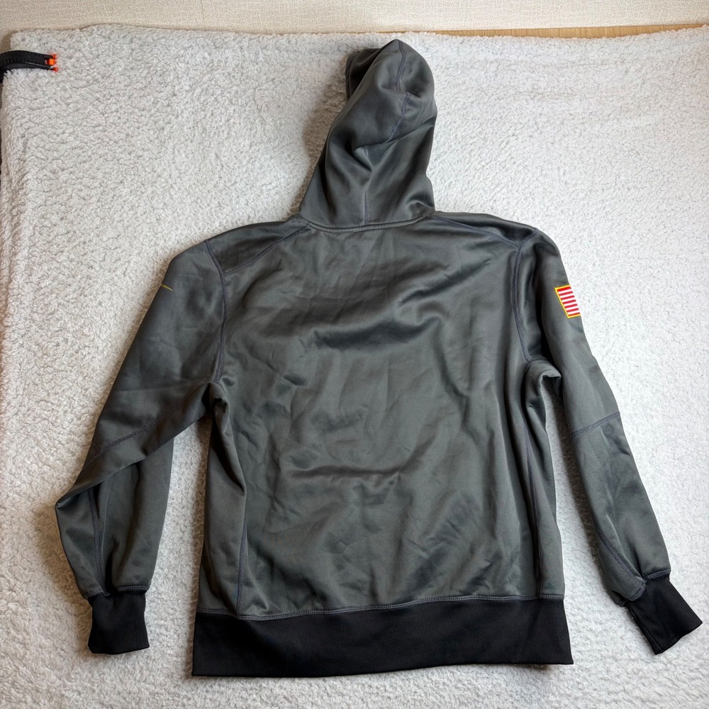 Nike Cleveland Browns Salute to Service Hoodie Anthracite Gray Mens Small NFL - Picture 5 of 7